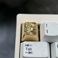 1U Brass Artisan Keycaps for Mechanical Keyboard Personalized Keycaps -Ayanami Rei